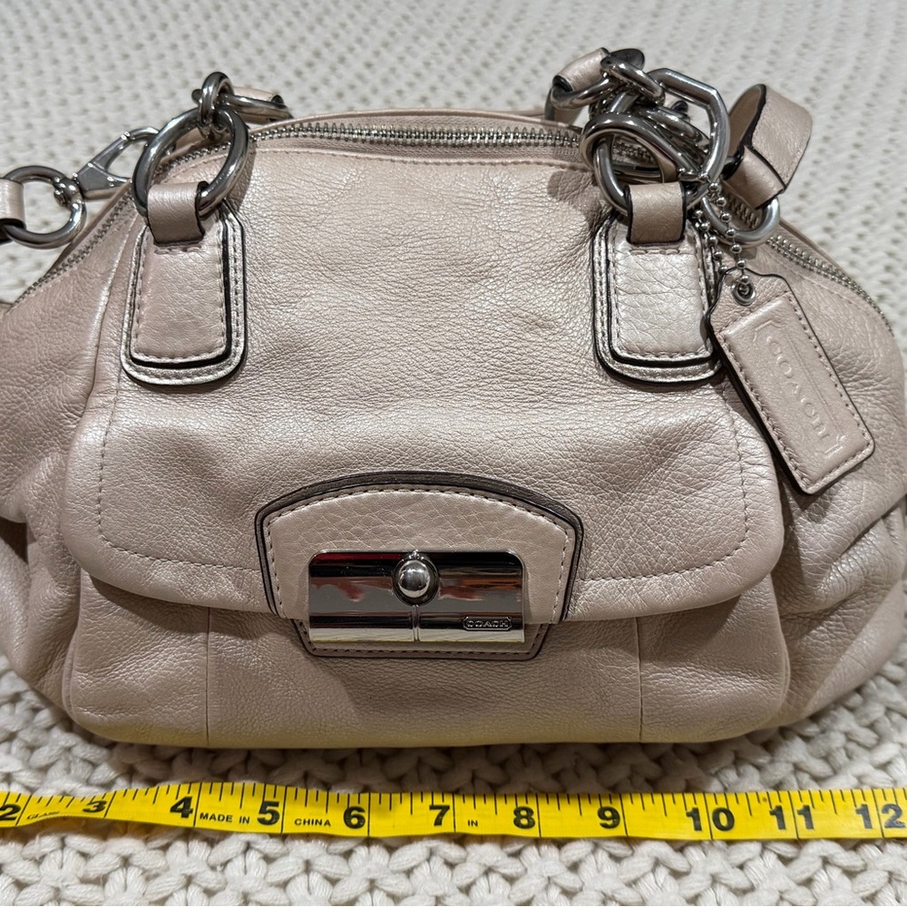Coach Kristin Champagne Leather Handbag L1120-19302